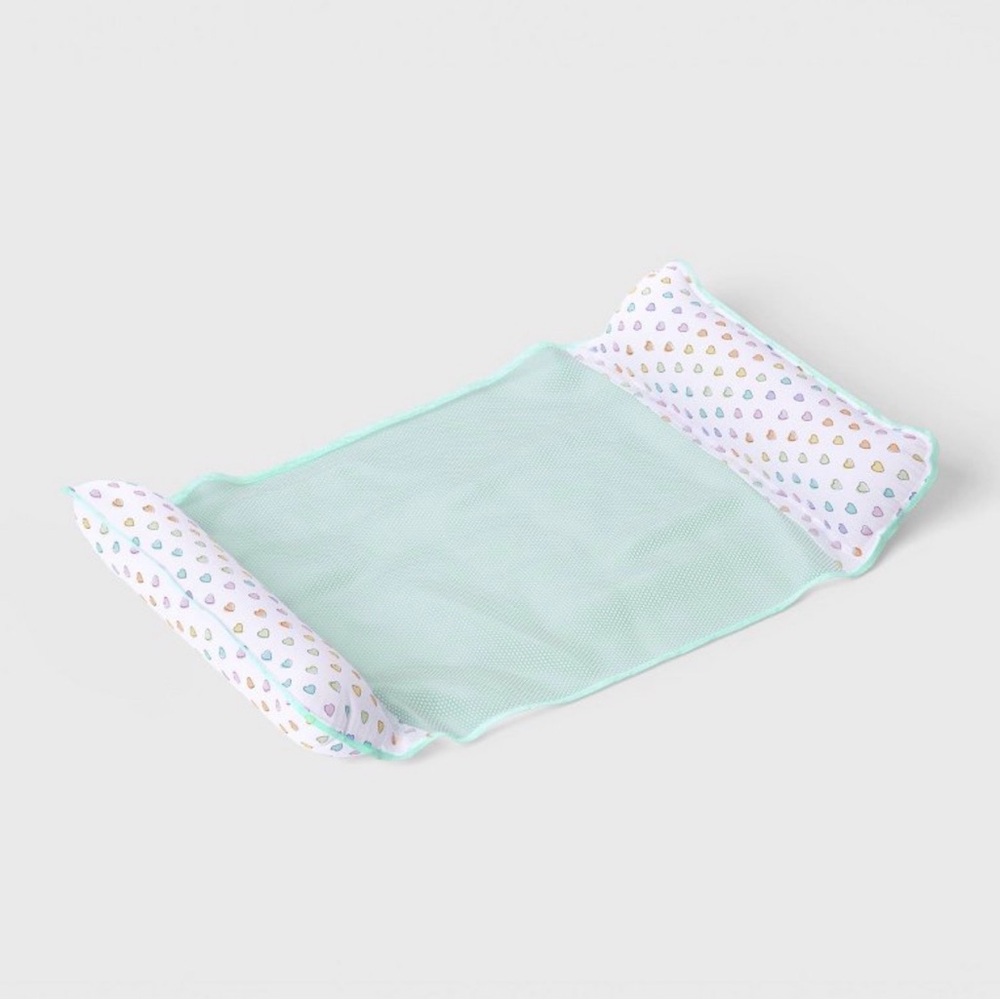 Roller Rabbit x Target Pool Hammock Mint Green with Heart Print
